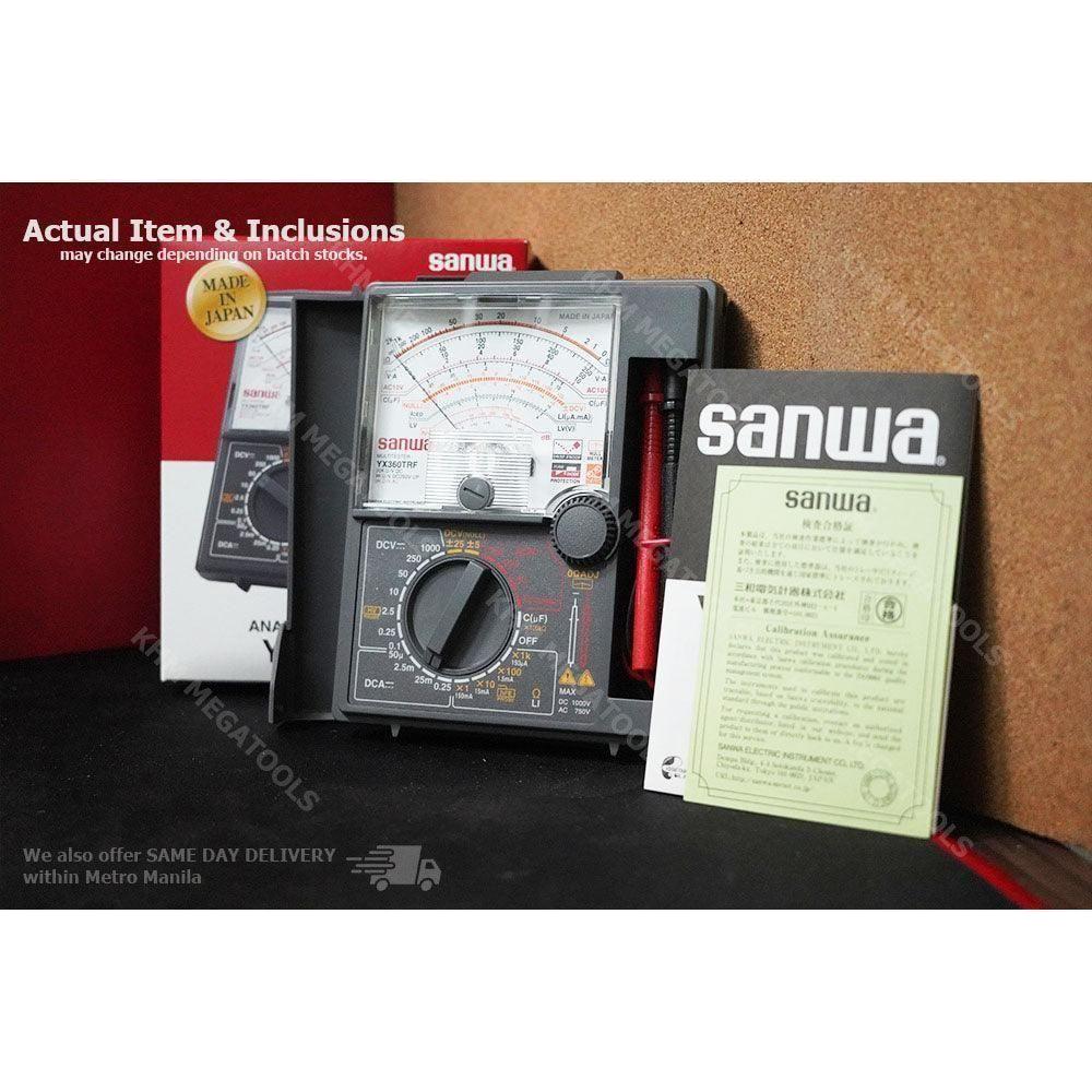 Sanwa YX360TRF Analog Multi Tester ( Drop Shockproof ) - KHM Megatools Corp. Sanwa YX360TRF Analog Multi Tester ( Drop Shockproof ) - KHM Megatools Corp.